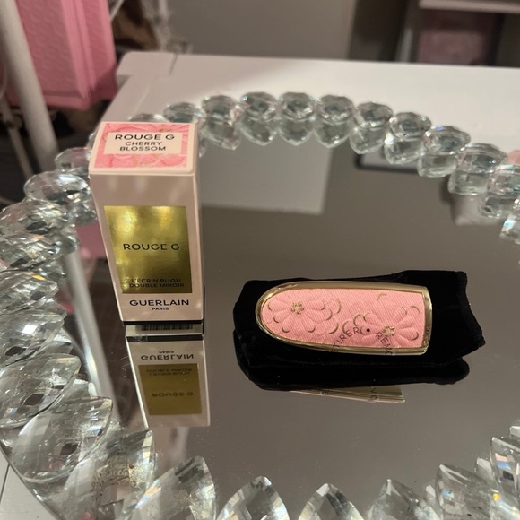 Guerlain Rouge G Blooming Denim - Cherry Blossom Lipstick Case - Picture 1 of 5